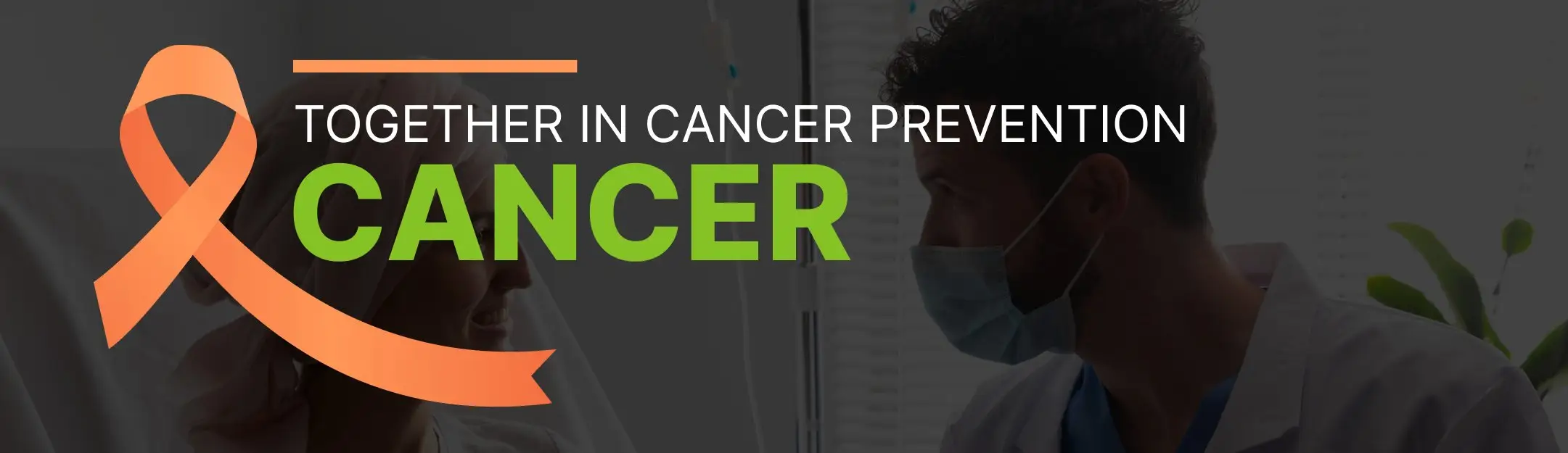 Preventive cancer screening mission banner for early tumor detection
      