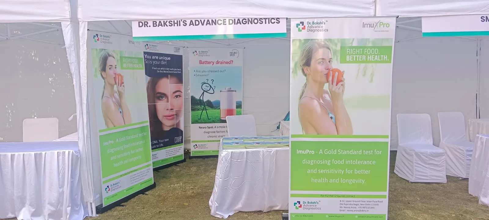 Dr. Bakshi Advance Diagnostics stall at the Celiac Society of India Awareness & Wellness Event 2025 in Gurugram